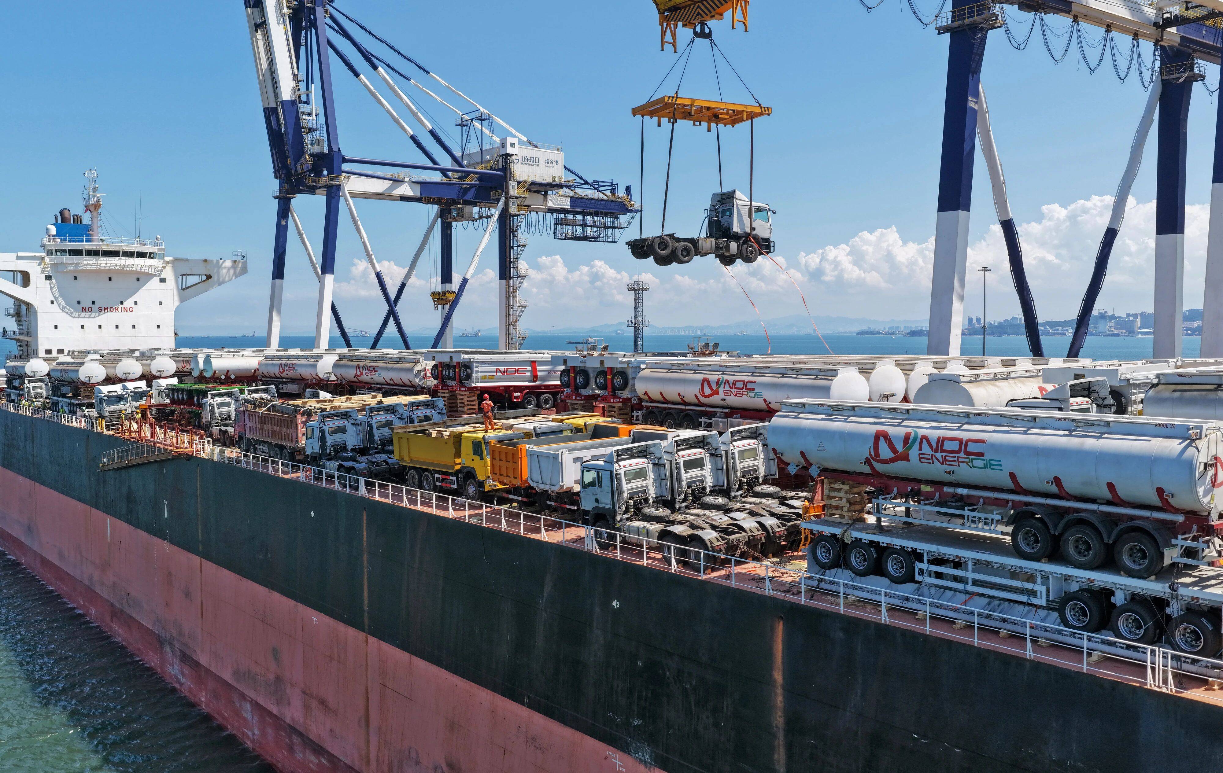 Annual Volume of Yantai Port's China‑Africa Break‑Bulk Route Tops 6 Million Tons